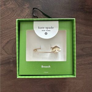 BRAND NEW IN BOX NWT KATE SPADE NEW YORK GOLD PIN BROOCH